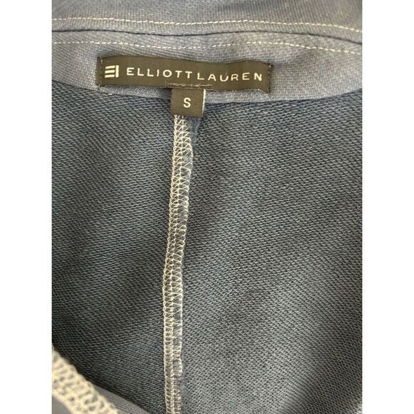 Elliott Lauren Ombre Knit Blazer Chambray Button Up Cardigan Jacket Size Small - Picture 6 of 7